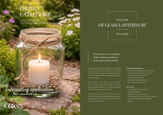 GLOSS   GLASS LANTERN CATALOGUE   NEW IDEAS OF USE